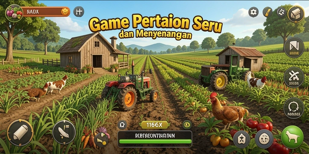 Tangkapan layar menarik dari gameplay pertanian 116X.