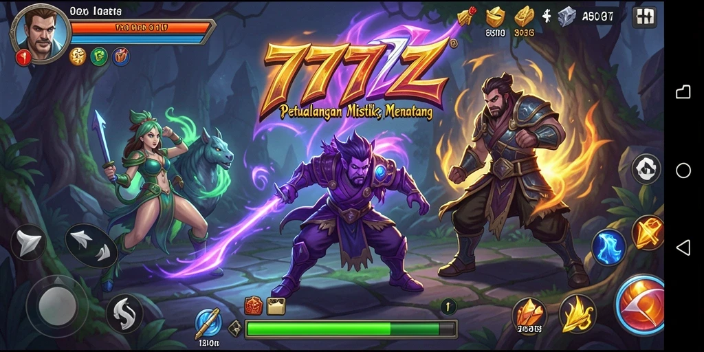 Tampak gameplay mendebarkan di dunia petualangan 777ZX.