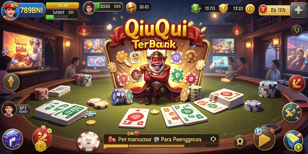 Screenshot gameplay QiuQiu yang menarik dan interaktif.