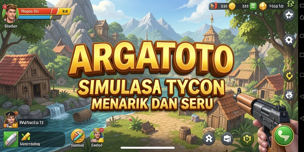 Tangkapan layar gameplay ARGATOTO menampilkan manajemen bisnis yang menarik.