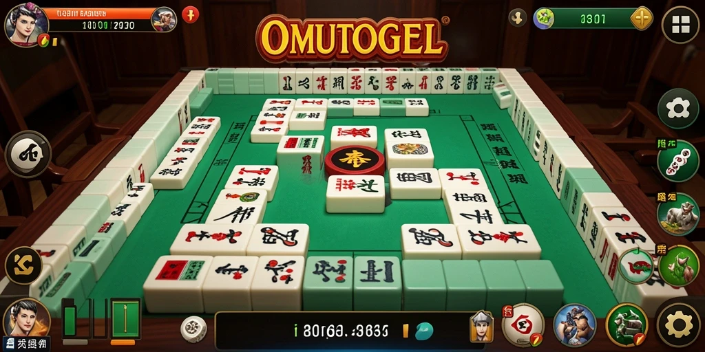 Tampilan menarik dari gameplay Mahjong di OMUTOGEL.